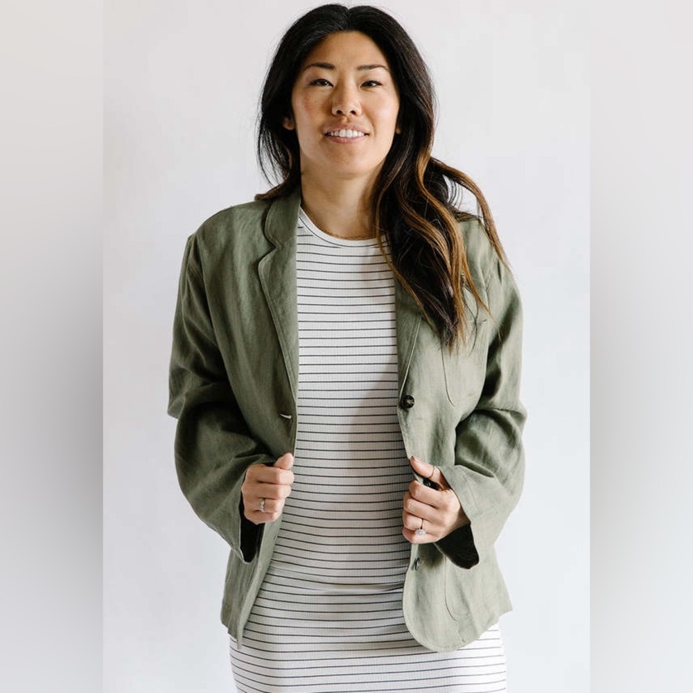 Miou Muse Naya Linen Blazer like new!